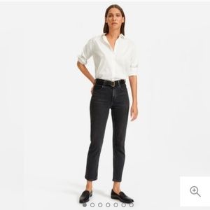 Everlane high rise Cheeky Straight Jean wash black